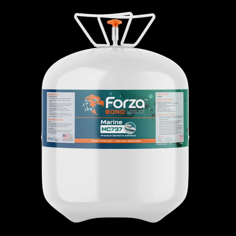 MC737 - WEB SPRAY STYRENE SAFE PRESSURE SENSITIVE ADHESIVE