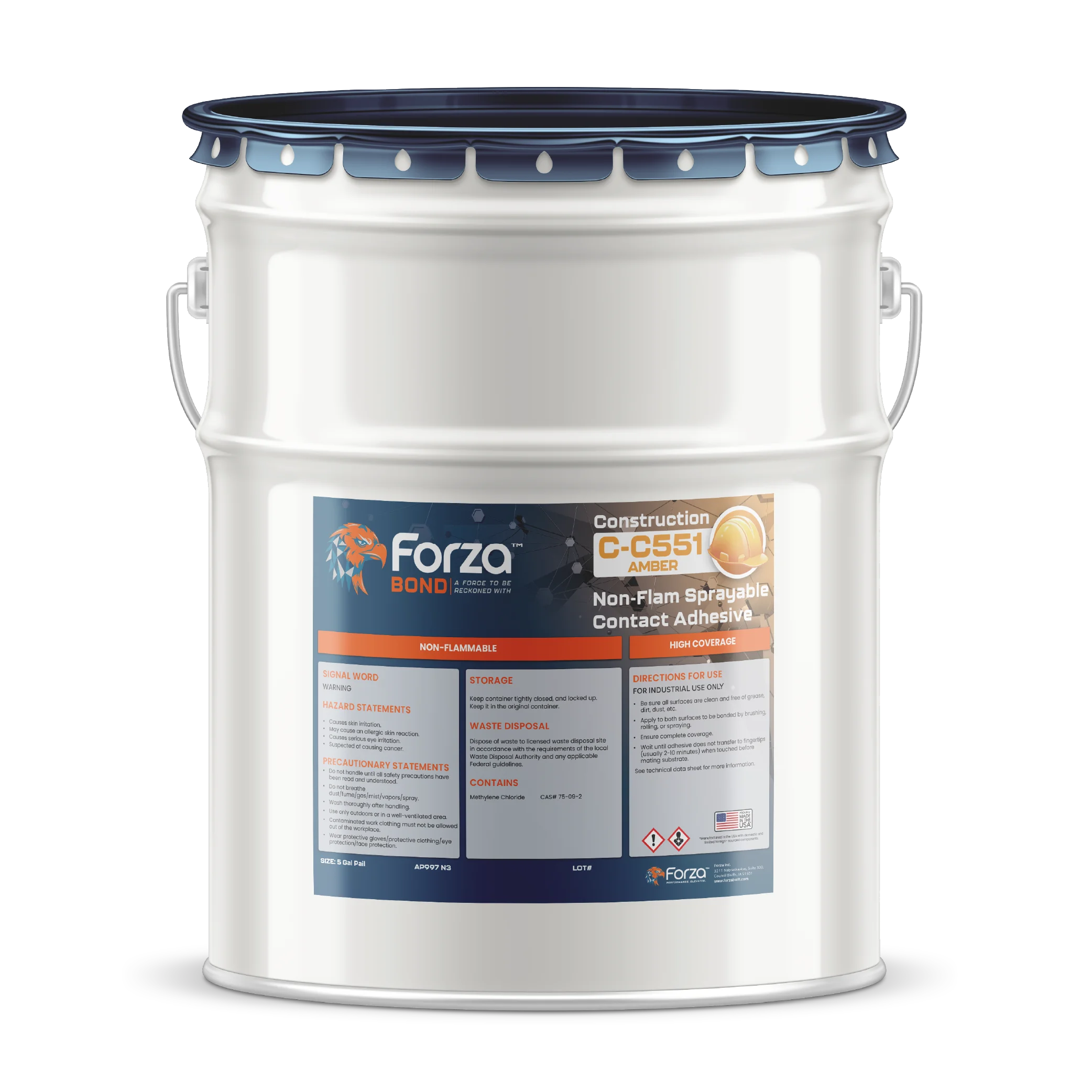 C-C551 - Non-Flam Sprayable Contact Adhesive