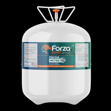 Canister of ForzaBOND MC722 marine industrial adhesive