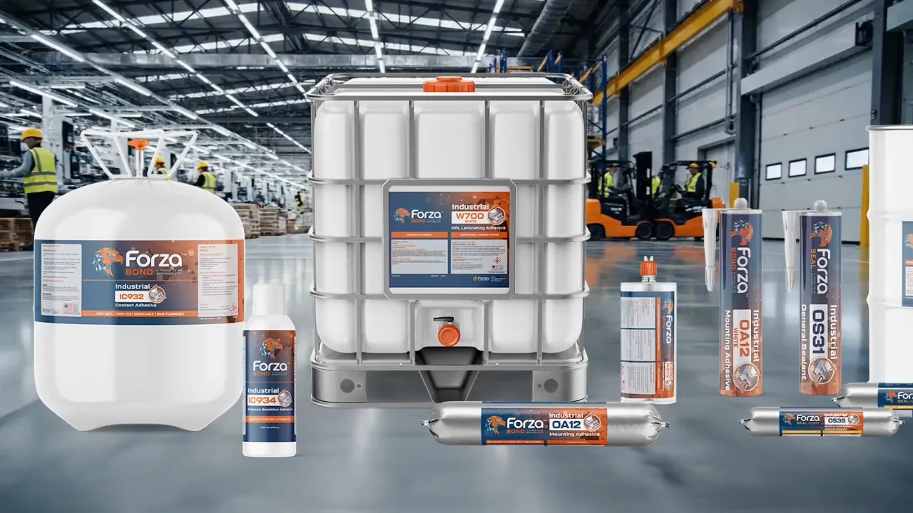 ForzaBuilt industrial adhesives, sealants, and tapes hero background