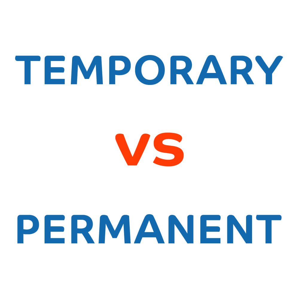 Temporary vs Permanent Fixturing