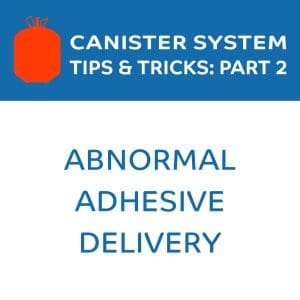 abnormal adhesive delivery